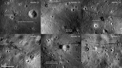 Find Apollo on the Moon